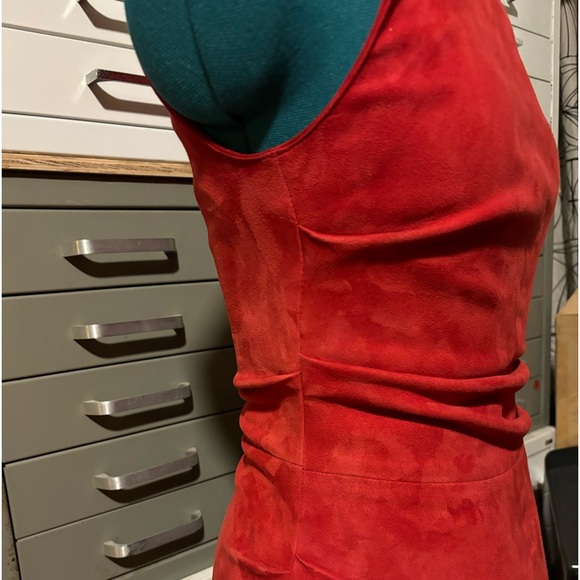 REAL SUEDE Nicole Miller Atelier sheath dress - Picture 2 of 5